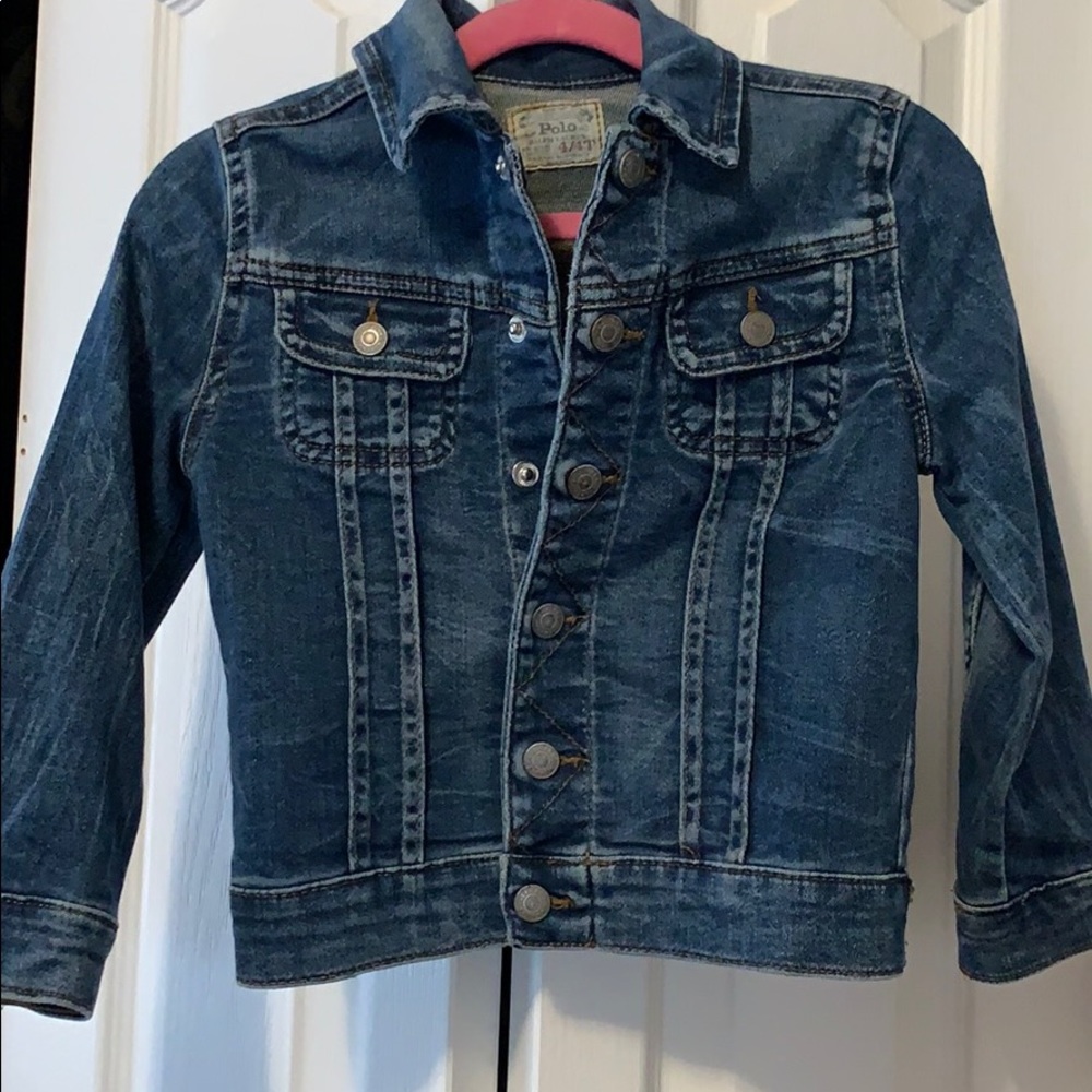 POLO Ralph Lauren Toddler girl jean jacket sz 4-4T